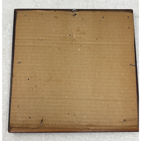 VTG Framed Needlepoint Art House Porch Cottagecore Decor Early American - Picture 4 of 6